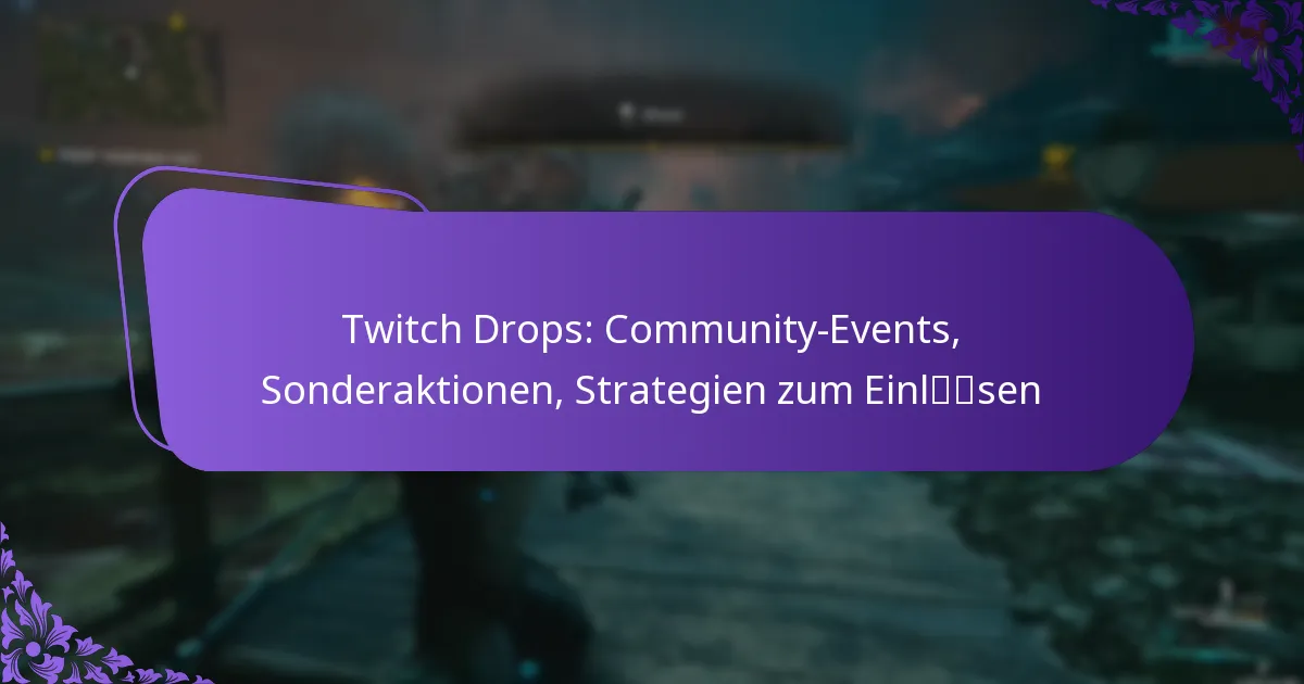 Twitch Drops: Community-Events, Sonderaktionen, Strategien zum Einlösen